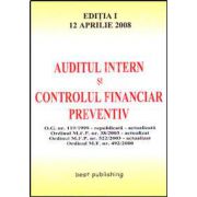 Auditul intern si controlul financiar preventiv. Editia I