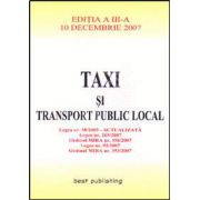 Taxi si transport public local. Editia a III-a
