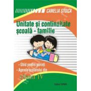 Unitate si continuitate scoala-familie clasa a IV-a (Agenda elevului si ghid pentru parinti)