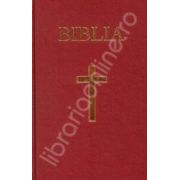 Biblia cu coperta cartonata pe culoarea grena, aurita (50828)