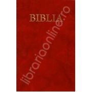 Biblia cu coperta flexibila pe culoarea grena, aurita (50835)