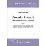 Procedura penala. 1000 teste grila pentru examene( Editia 2)