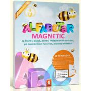 Alfabetar magnetic (Cu litere si silabe, pentru invatarea citit-scrisului, pe baza metodei fonetice, analitico-sintetice)