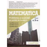 Matematica, M2. Probleme si exercitii pe unitati de invatare, pentru clasa a X-a (Profilul, servicii, resurse, tehnic) - Editie - 2013