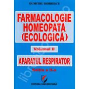 Farmacologie homeopata (ecologica), Volumul 2 - Aparatul respirator