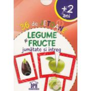 Legume si fructe jumatate si intreg. 36 de jetoane
