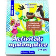 Activitati matematice, pentru 3-4 ANI - Numarati cu grupa mica puii de randunica! (Editia 2013)