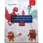 Mariana Popa, Limba franceza caiet pentru clasa a V-a L1 si L2 (2 in 1)