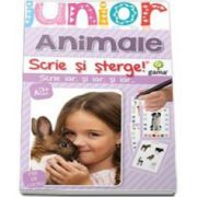 Animale. Scrie si sterge - Colectia Junior 2-5 ani