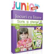 Jocuri cu litere Junior Plus - Scrie si sterge - Varsta recomandata: 4 - 7 ani