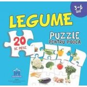 Legume - Puzzle pentru podea cu 20 de piese (3-6 ani)