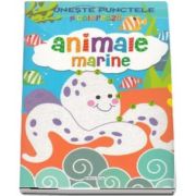 Uneste punctele si coloreaza - Animale marine