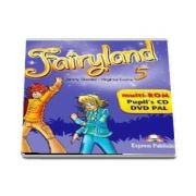 Curs de limba engleza Fairyland 5 multi-ROM Pupils CD, DVD PAL de Virginia Evans