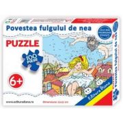 Puzzle - Povestea fulgului de nea - Contine 100 piese