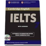 Cambridge IELTS 7 Self-study Pack (Student's Book with Answers and Audio CD) - Examination Papers from University of Cambridge ESOL Examinations