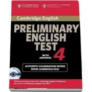 Cambridge Preliminary English Test 4 Self-study Pack - Examination Papers from the University of Cambridge ESOL Examinations