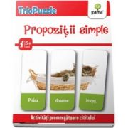 TrioPuzzle - Propozitii simple. Activitati premergatoare cititului si scrisului - Contine 60 de carduri