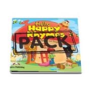 Curs de limba engleza - Hello Happy Rhymes Book with Audio CD and DVD Video PAL