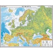 Europa. Harta fizica si politica. Harta de contur, 500x350 mm, fara sipci