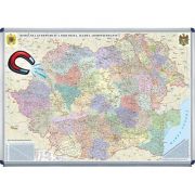 Romania si Republica Moldova. Harta administrativa 1400x1000mm