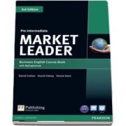 Market Leader 3rd Edition Pre Intermediate Coursebook with DVD ROM and MyEnglishLab Student online access code Pack