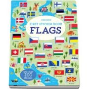 First sticker book flags
