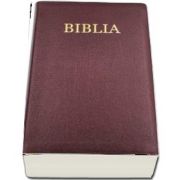 Biblia mica, coperta piele, grena, margini aurii, repertoar, fermoar