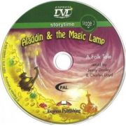 Literatura adaptata pentru copii. Aladdin and the Magic Lamp cu DVD