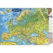Harta Europei pentru copii. Proiectie Mercator, 3500x2400mm