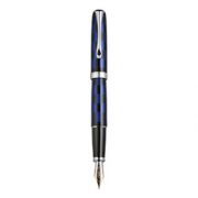 Stilou Diplomat Excellence A, cu penita M, aurita 14kt. - Rome Black Blue