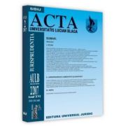 Acta Universitatis Lucian Blaga nr. 2/2017