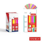 Pastile adezive nepermanente, 50gr, 85buc/set, TANEX Fix - color fluorescent