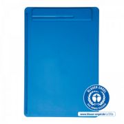 Clipboard simplu A4, din plastic reciclat, ECO MAUL Go - albastru