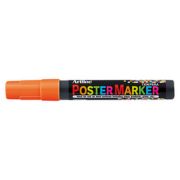 Marker pentru poster ARTLINE, corp plastic, varf rotund 2mm - portocaliu fluorescent