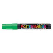 Marker pentru poster ARTLINE, corp plastic, varf rotund 2mm - verde fluorescent