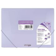 Mapa Strigo A4 cu elastic, PASTEL LILIAC