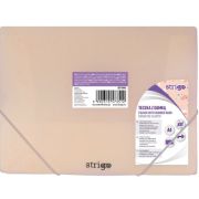 Mapa Strigo A4 cu elastic, PASTEL PIERSICA