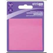 Notite Adezive Strigo 75x75mm roz neon 50 file SSN030