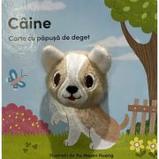 Caine - carte cu papusa de deget