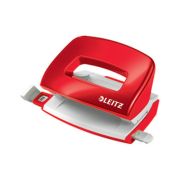 Perforator metalic LEITZ WOW 5060 MINI NeXXt Series, 10 coli, rosu