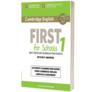 Cambridge English First for Schools 1 for Revised Exam from 2015 Student's Book without Answers