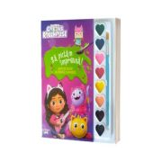 Gabbys Dollhouse. Sa pictam impreuna! Carte de colorat cu pensula si acuarele