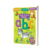 Invat sa scriu. Literele. Carte cu autocolante