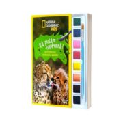 National Geographic Kids. Sa pictam impreuna! Carte de colorat cu pensula si acuarele
