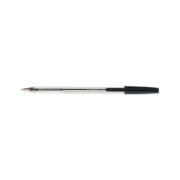 Pix transparent cu mina interschimbabila, varf 0. 7mm, Q-Connect - negru