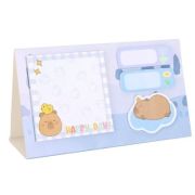 Notite adezive Strigo Capybara albastru pastel