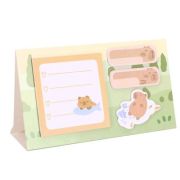 Notite adezive Strigo Capybara portocaliu pastel