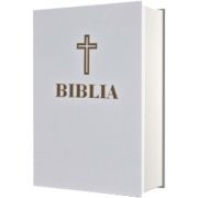 Biblia - editie omagiala 100 de ani de la Marea Unire - alba in piele ecologica, aurita