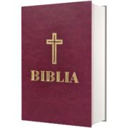 Biblia - format 053 grena cu fermoar si coperta din piele ecologica