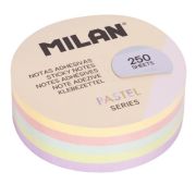 Bloc notes adeziv rotund 67 mm asortat pastel MILAN